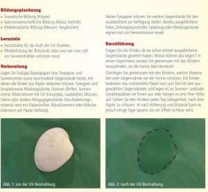 Experiment Kraft der UV-Strahlen-image