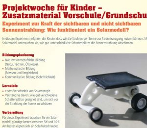 Experiment Sonnenenergie - Solarmobil-image