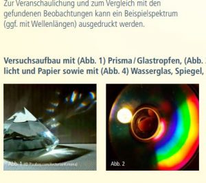 Experiment Farben der Sonne - das sichtbare Licht-image