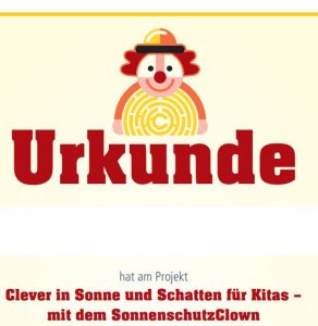 Urkunde SonnenschutzClown-image