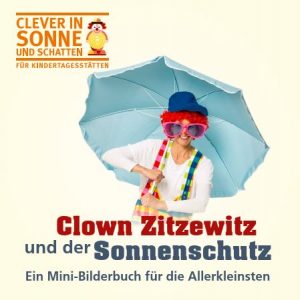 Mini-Bilderbuch "Clown Zitzewitz und der Sonnenschutz"-image